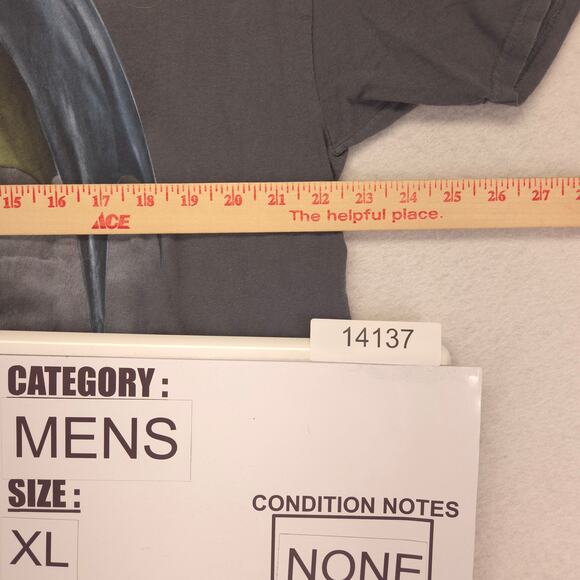 DOM Dragon Graphic Short Sleeve T Shirt Mens Size Extra Large XL Gray - Picture 7 of 9